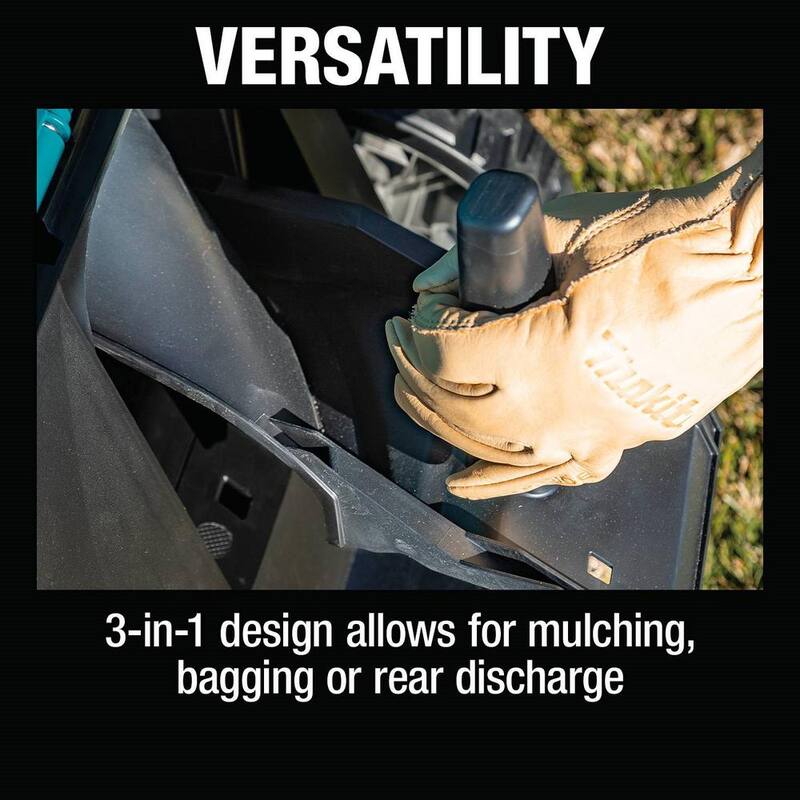 Makita 18V X2 (36V) LXT Lithium-Ion Cordless 19 in. Walk Behind Lawn Mower Kit w/4 batteries (4.0Ah) - XML13CM1
