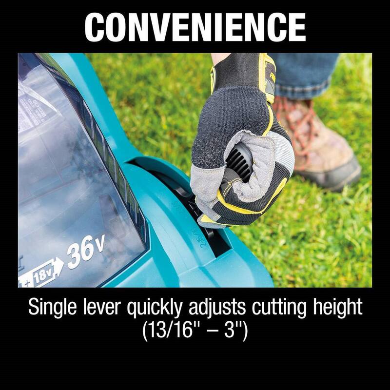 Makita 18V X2 (36V) LXT Cordless 17 in. Residential Lawn Mower Kit (5.0Ah) with 18V LXT Grass Shear, Tool Only - XML05PT-XMU04Z