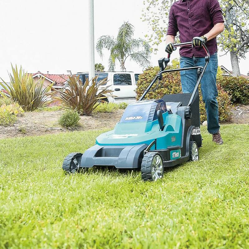 Makita 18V X2 (36V) LXT Cordless 17 in. Residential Lawn Mower Kit (5.0Ah) with 18V LXT Grass Shear, Tool Only - XML05PT-XMU04Z