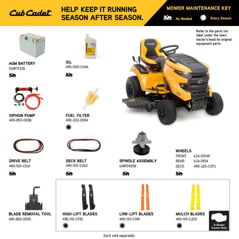 Cub Cadet XT1 Enduro LT 46 in. 22 HP V-Twin Kohler 7000 Series Engine Hydrostatic Drive Gas Riding Lawn Tractor - LT46