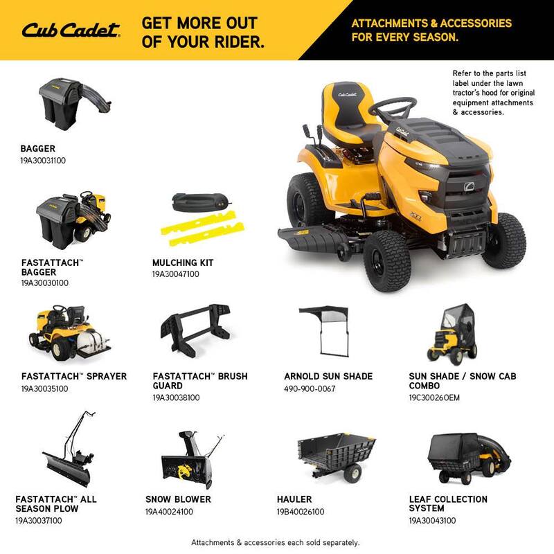 Cub Cadet XT1 Enduro LT 46 in. 22 HP V-Twin Kohler 7000 Series Engine Hydrostatic Drive Gas Riding Lawn Tractor - LT46