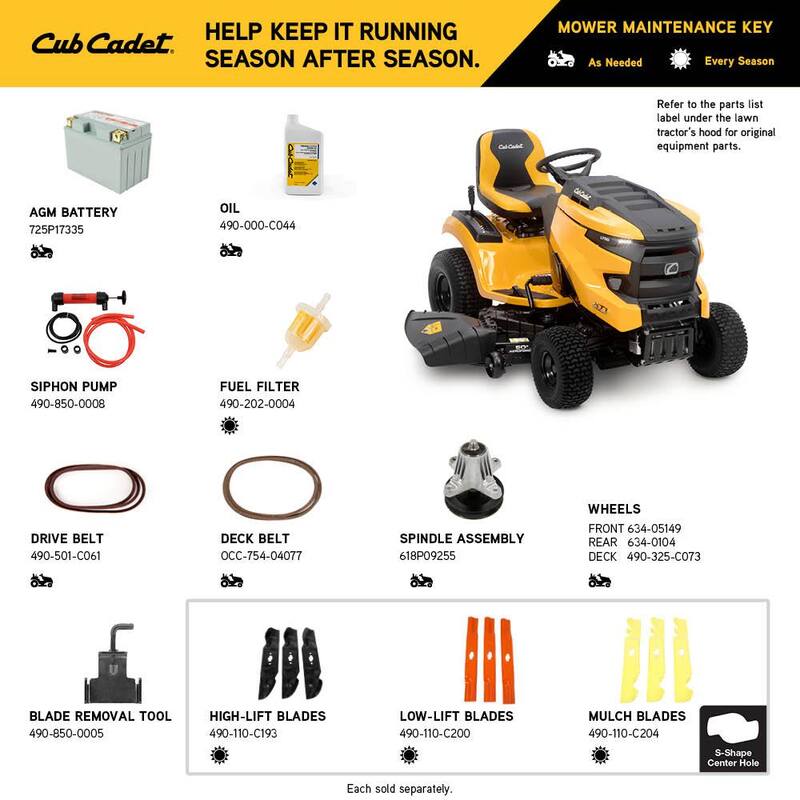 Cub Cadet XT1 Enduro LT 50 in. Fabricated Deck 24 HP V-Twin Kohler 7000 Series Engine Hydrostatic Drive Gas Riding Lawn Tractor - LT50 FAB