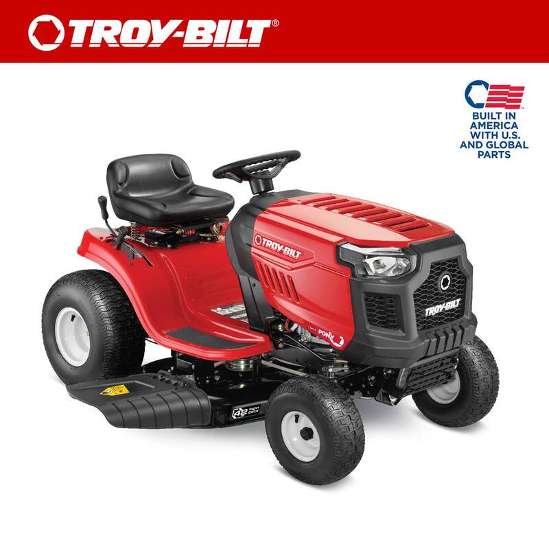 Troy-Bilt Pony 42 in. 15.5 HP Briggs and Stratton 7-Speed Manual Drive Gas Front Engine Riding Lawn Tractor - Pony 42