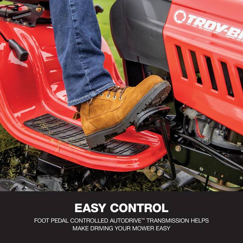 Troy-Bilt Bronco 42 in. 547CC Engine Automatic Drive Gas Riding Lawn Mower - Bronco 42T