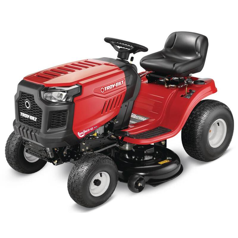 Troy-Bilt Bronco 42 in. 547CC Engine Automatic Drive Gas Riding Lawn Mower - Bronco 42T