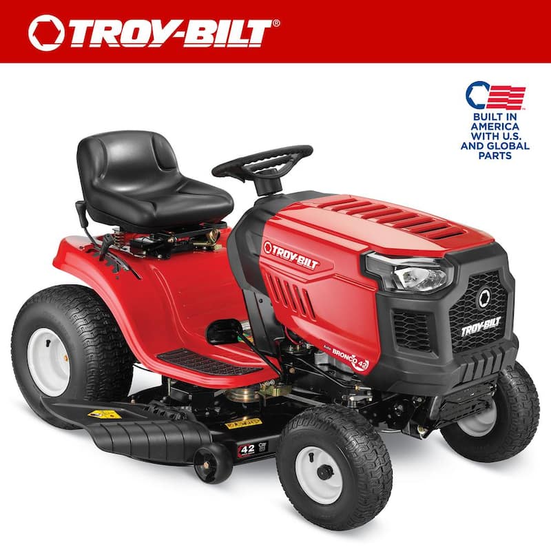 Troy-Bilt Bronco 42 in. 547CC Engine Automatic Drive Gas Riding Lawn Mower - Bronco 42T