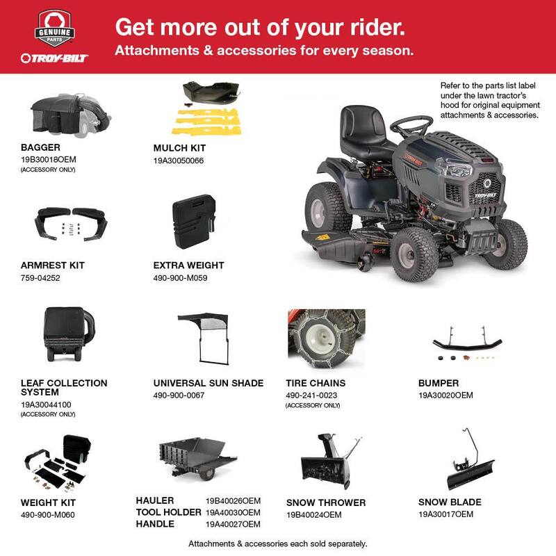 Troy-Bilt Super Bronco XP 50 in. Fabricated Deck 24 HP V-Twin Kohler 7000 Series Engine Hydrostatic Drive Gas Riding Lawn Tractor - Super Bronco XP 50 FAB