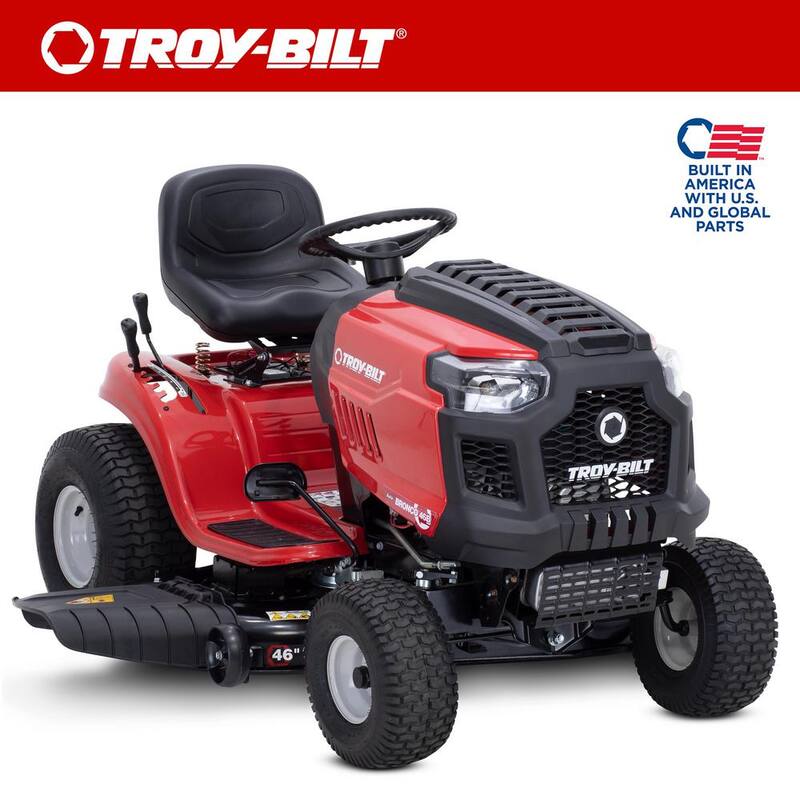 Troy-Bilt Bronco 46 in. 17.5 HP Briggs and Stratton Engine Automatic Drive Gas Riding Lawn Tractor - Bronco 46B