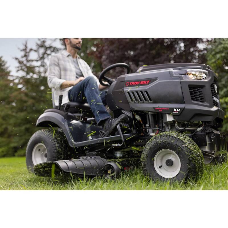 Troy-Bilt Super Bronco XP 46 in. Fabricated Deck 22 HP V-Twin Kohler 7000 Series Engine Hydrostatic Drive Gas Riding Lawn Tractor - Super Bronco XP 46 FAB