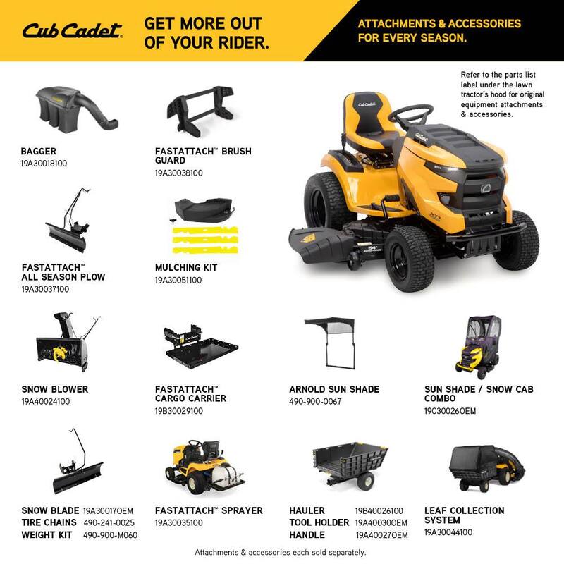 Cub Cadet XT1 Enduro ST 54 in. Fabricated Deck 24 HP V-Twin Kohler 7000 Series Engine Hydrostatic Drive Gas Riding Lawn Tractor - ST54 FAB