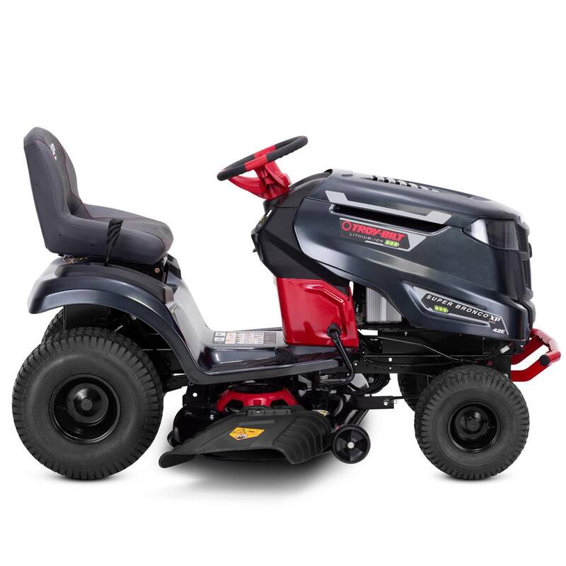 Troy-Bilt XP 42 in. 56-Volt MAX 60 Ah Battery Lithium-Ion Electric Drive Cordless Riding Lawn Tractor - Super Bronco 42E XP