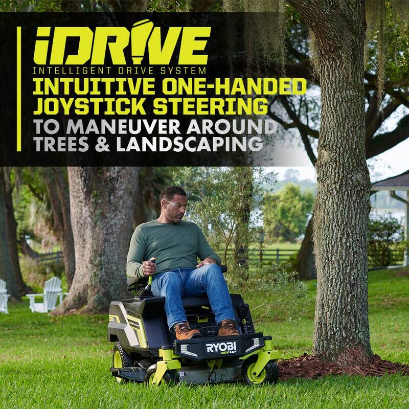 RYOBI 80V HP Brushless 30 in. Battery Electric Cordless Zero Turn Riding Mower with (2) 80V 10 Ah Batteries and Charger - RYRM8010