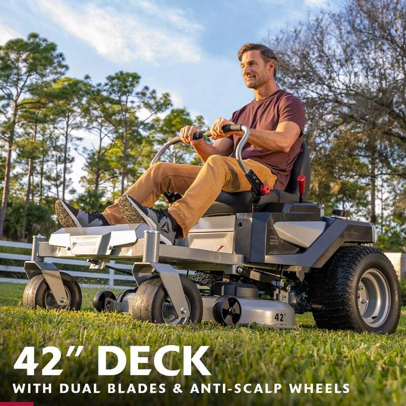 Murray Cruz 42 in. 19.0 HP 540cc EX1900 Series Briggs and Stratton Engine Dual Hydrostatic Drive Gas Zero Turn Mower - MYZ4219000