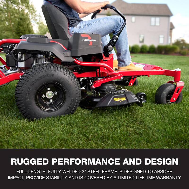 Troy-Bilt Mustang 42 in. 22 HP V-Twin Kohler 7000 Series Engine Dual Hydrostatic Drive Gas Zero Turn Riding Lawn Mower - Mustang Z42