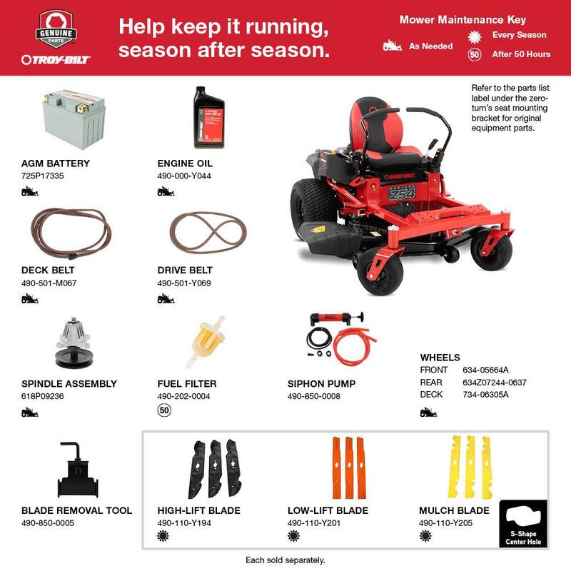 Troy-Bilt Mustang 54 in. 24 HP V-Twin Kohler 7000 Series Engine Dual Hydrostatic Drive Gas Zero Turn Riding Lawn Mower - Mustang Z54