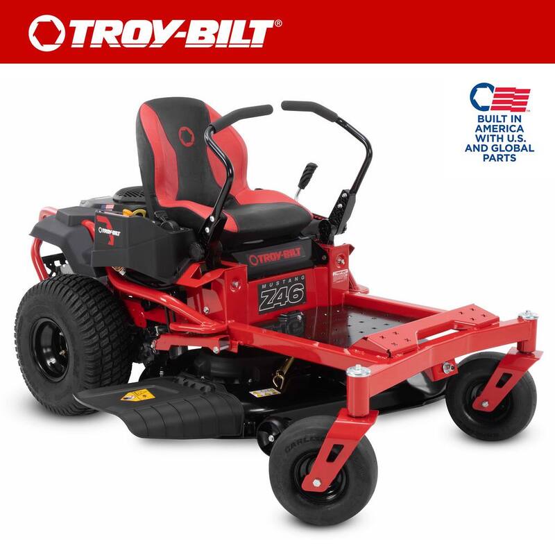Troy-Bilt Mustang 46 in. 22 HP V-Twin Kohler 7000 Series Engine Dual Hydrostatic Drive Gas Zero Turn Riding Lawn Mower - Mustang Z46
