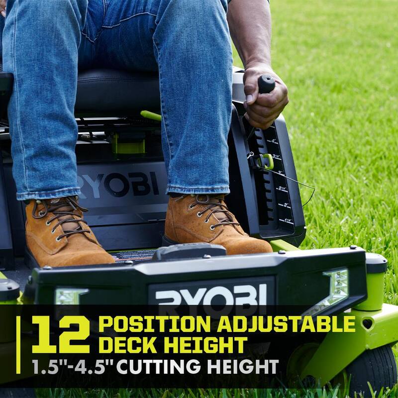 RYOBI 80V HP Brushless 30 in. Battery Electric Cordless Zero Turn Mower with Bagger, (2) 80V 10 Ah Batteries, Charger - RYRM8010-1A