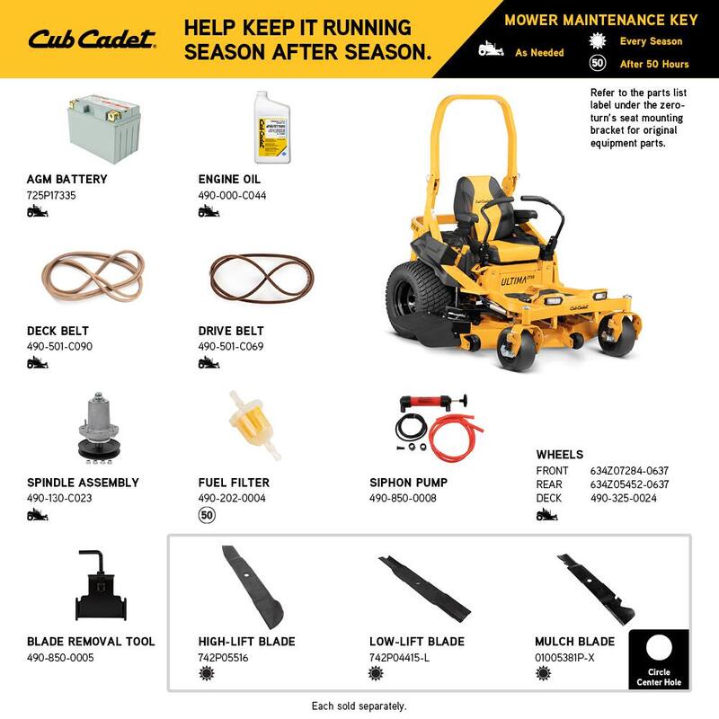 Cub Cadet Ultima ZTX5 60 in. Fab Deck 24 HP V-Twin Kawasaki Zero Turn Mower with Roll Over Protection and Front Wheel Suspension - ZTX5-60
