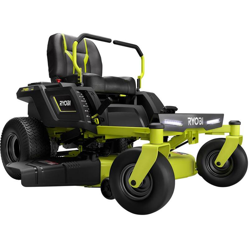 RYOBI 42 in. 100 Ah Battery Electric Riding Zero Turn Mower - RY48ZTR100