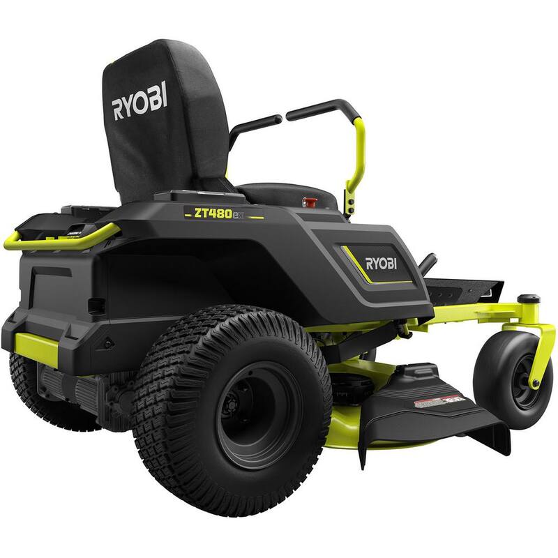RYOBI 42 in. 100 Ah Battery Electric Riding Zero Turn Mower - RY48ZTR100