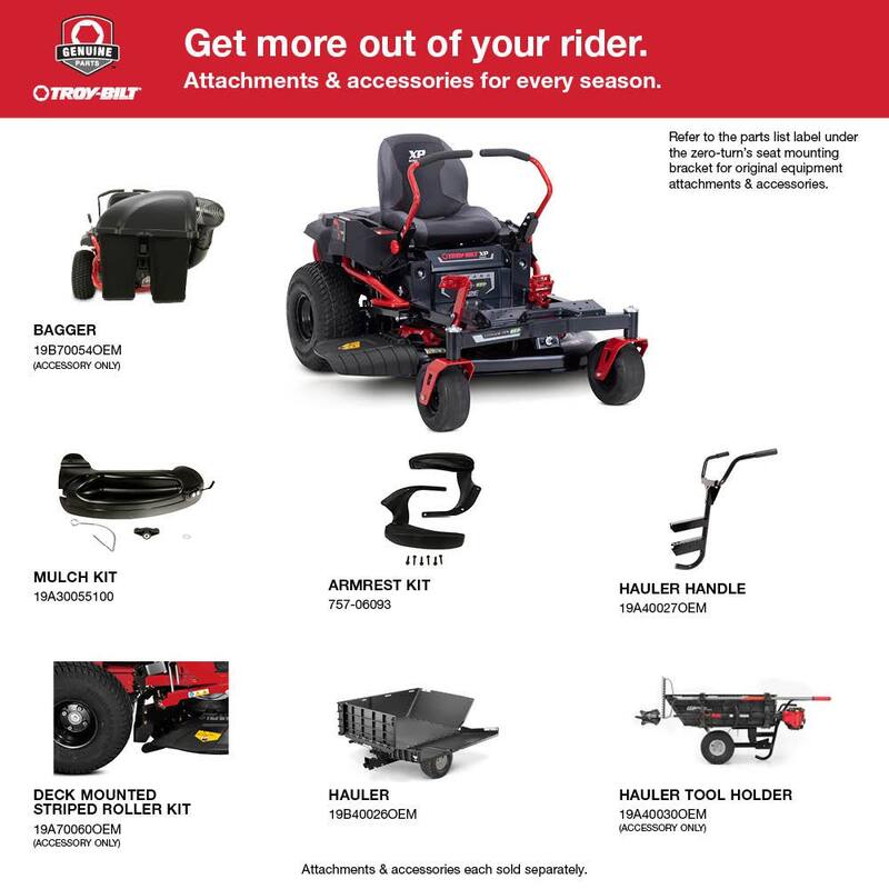 Troy-Bilt XP 42 in. 56-Volt MAX 60 Ah Battery Lithium-Ion Electric Drive Zero Turn Mower - Mustang Z42E XP