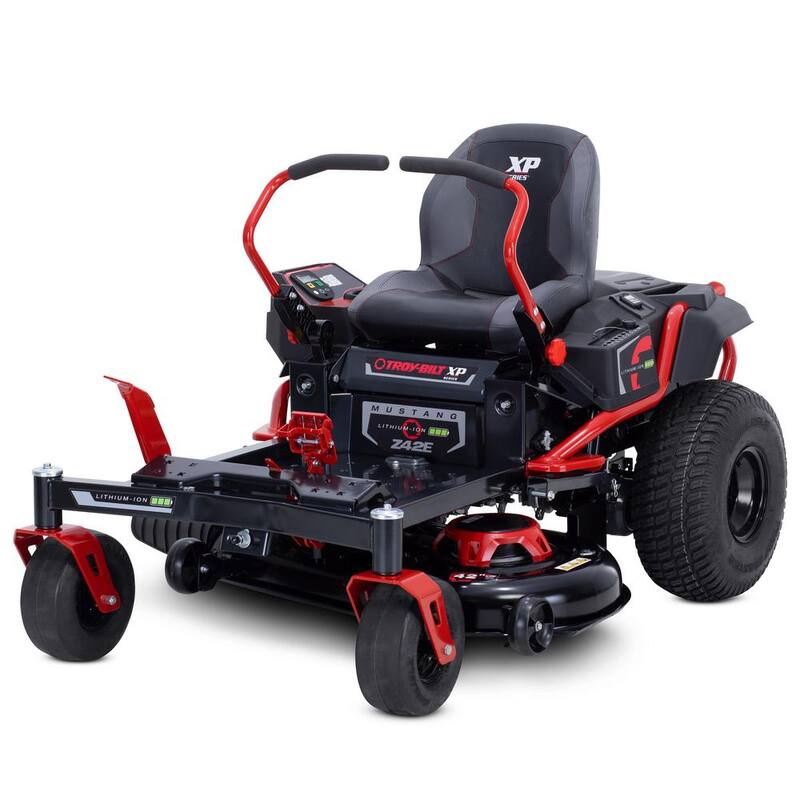 Troy-Bilt XP 42 in. 56-Volt MAX 60 Ah Battery Lithium-Ion Electric Drive Zero Turn Mower - Mustang Z42E XP
