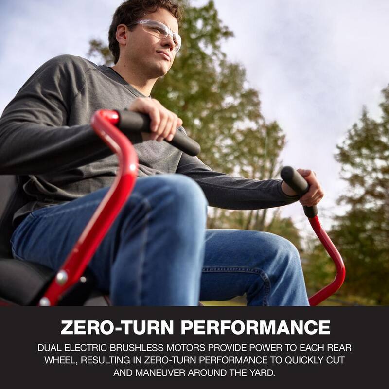 Troy-Bilt XP 42 in. 56-Volt MAX 60 Ah Battery Lithium-Ion Electric Drive Zero Turn Mower - Mustang Z42E XP