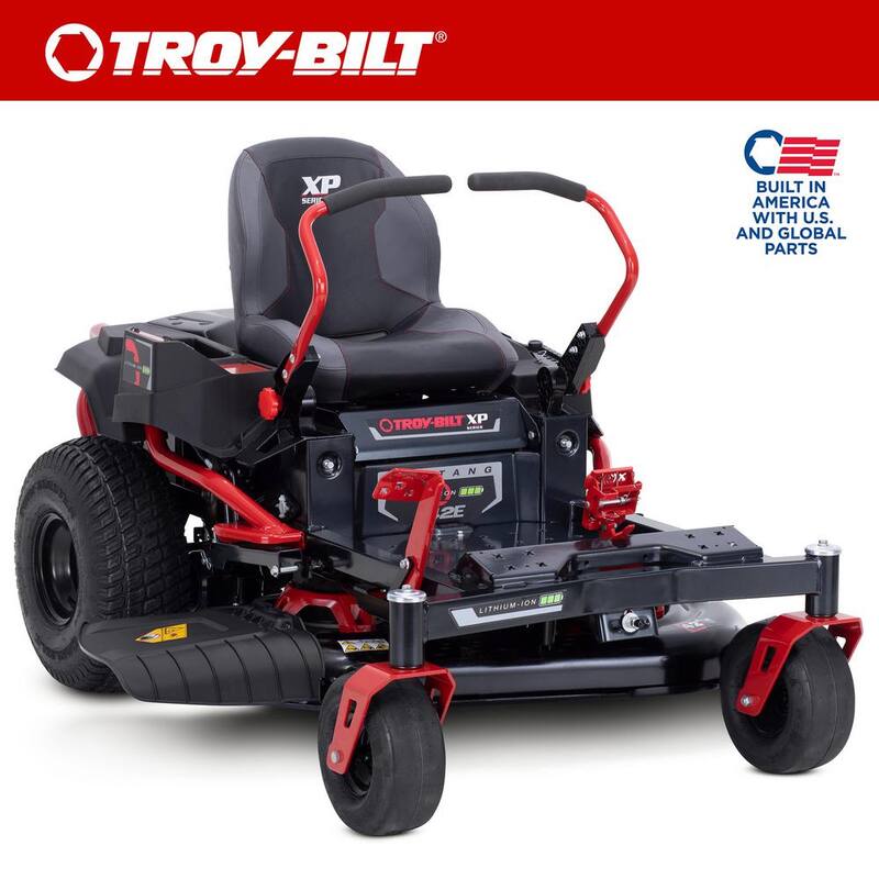 Troy-Bilt XP 42 in. 56-Volt MAX 60 Ah Battery Lithium-Ion Electric Drive Zero Turn Mower - Mustang Z42E XP