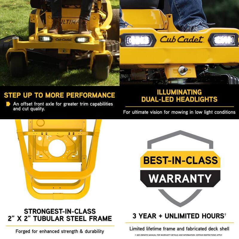 Cub Cadet Ultima ZT1 54 in. Fabricated Deck 23HP V-Twin Kawasaki FR Series Engine Dual Hydro Drive Gas Zero Turn Riding Lawn Mower - ZT1-54P