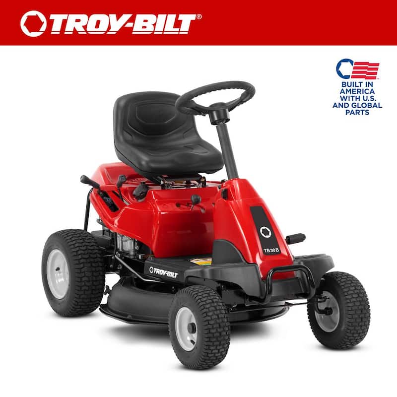 Troy-Bilt 30 in. 10.5 HP Briggs and Stratton Engine 6-Speed Manual Drive Gas Rear Engine Riding Mower with Mulch Kit Included - TB30B