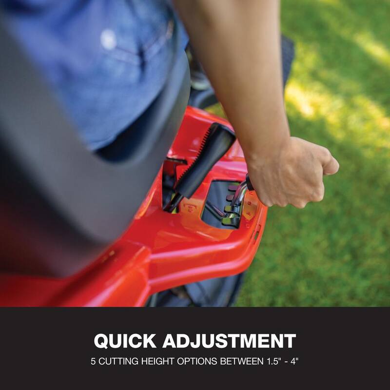 Troy-Bilt 30 in. 10.5 HP Briggs and Stratton Engine 6-Speed Manual Drive Gas Rear Engine Riding Mower with Mulch Kit Included - TB30B