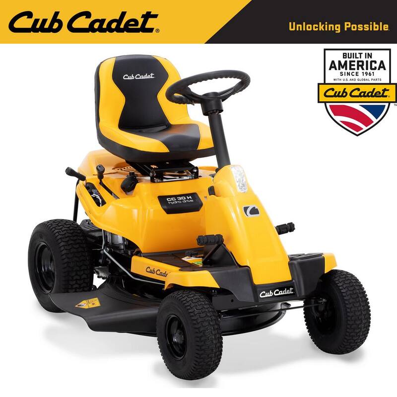 Cub Cadet 30 in. 10.5 HP Briggs & Stratton Engine Hydrostatic Drive Gas Rear Engine Riding Mower with Mulch Kit Included - CC30H