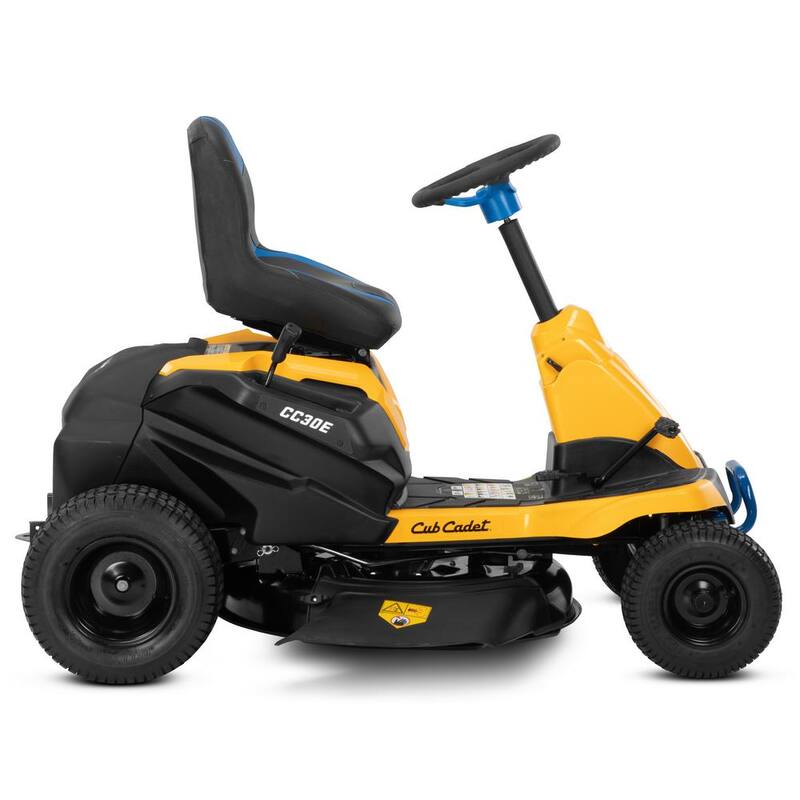 Cub Cadet 30 in. 56-Volt MAX 30 Ah Battery Lithium-Ion Electric Drive Cordless Riding Lawn Tractor with Mulch Kit Included - CC30E