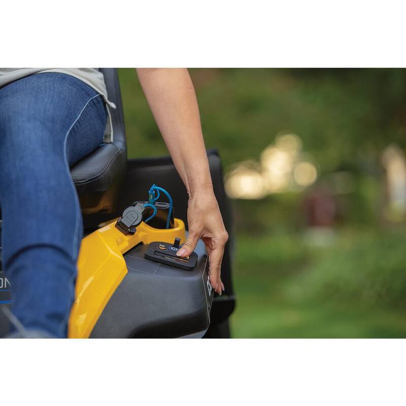 Cub Cadet 30 in. 56-Volt MAX 30 Ah Battery Lithium-Ion Electric Drive Cordless Riding Lawn Tractor with Mulch Kit Included - CC30E