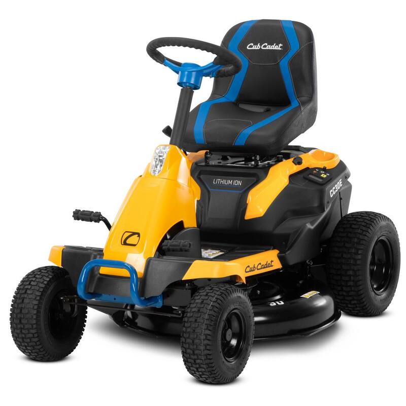 Cub Cadet 30 in. 56-Volt MAX 30 Ah Battery Lithium-Ion Electric Drive Cordless Riding Lawn Tractor with Mulch Kit Included - CC30E
