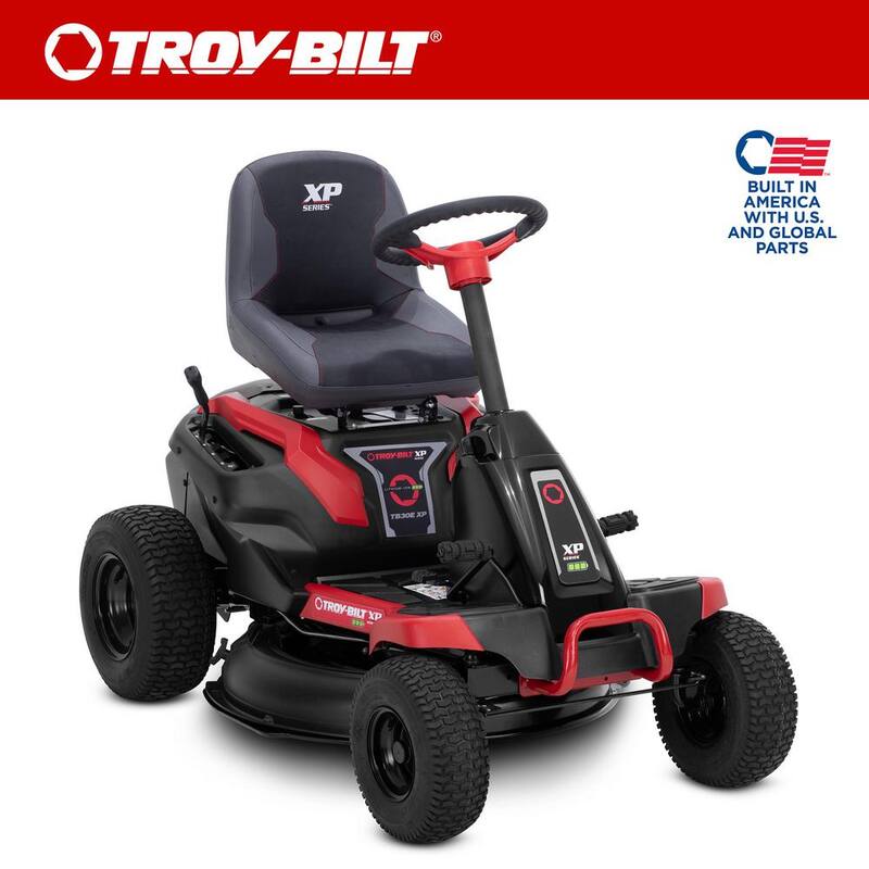 Troy-Bilt XP 30 in. 56-Volt MAX 30 Ah Battery Lithium-Ion Electric Drive Cordless Riding Lawn Tractor with Mulch Kit Included - TB30E XP