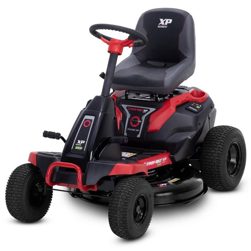 Troy-Bilt XP 30 in. 56-Volt MAX 30 Ah Battery Lithium-Ion Electric Drive Cordless Riding Lawn Tractor with Mulch Kit Included - TB30E XP