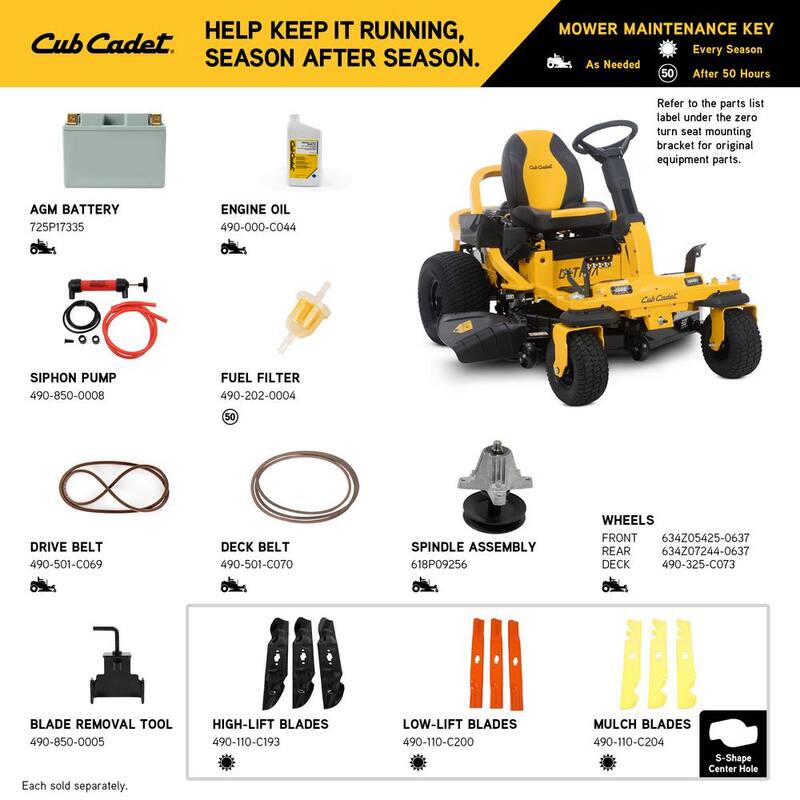 Cub Cadet Ultima ZTS1 50 in. Fabricated Deck 23HP V-Twin Kohler 7000 Series Engine Dual Hydro Drive Gas 0 Turn Riding Mower - ZTS1-50