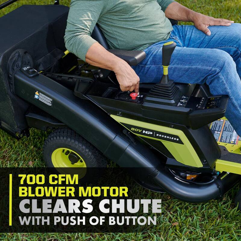 RYOBI Integrated Bagger with Boost for RYOBI 80V HP 30 in. Zero Turn Riding Lawn Mowers - ACRM018