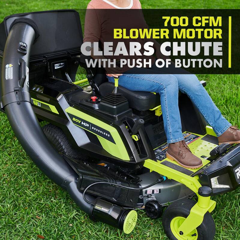 RYOBI Bagger with Boost for RYOBI 80V HP 42 in. Zero Turn Riding Lawn Mower - ACRM026