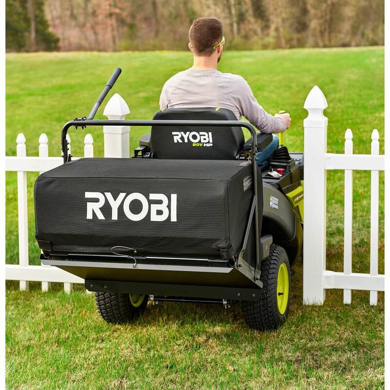 RYOBI Integrated Bagger for RYOBI 80V HP 30 in. Zero Turn Riding Lawn Mowers - ACRM022