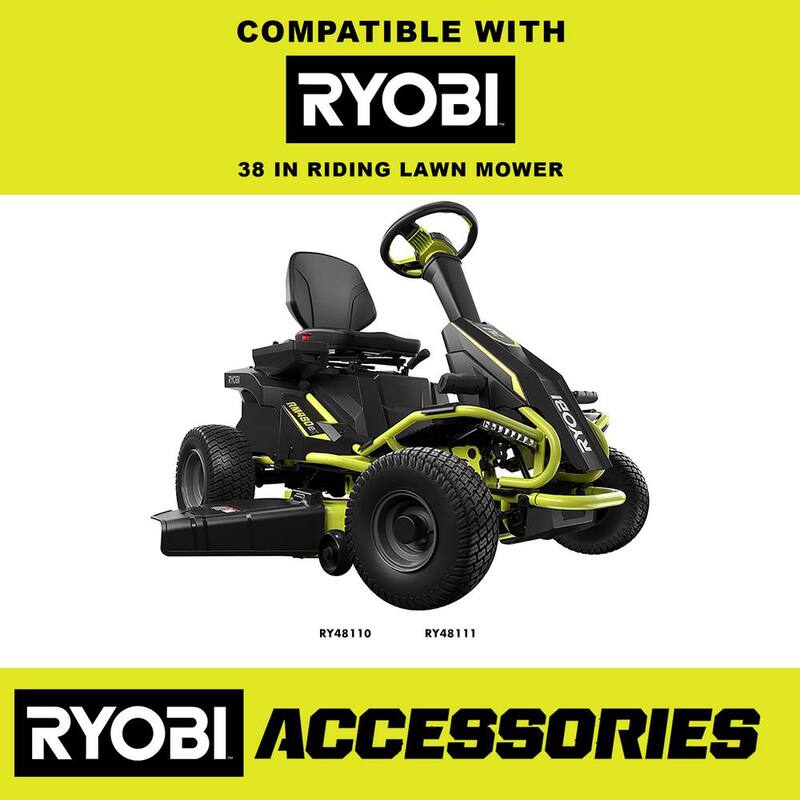 RYOBI Bagger for RYOBI 48V 38 in. Riding Lawn Mowers - ACRM011