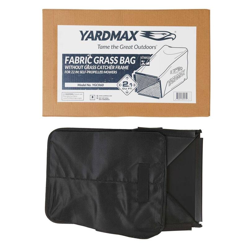 YARDMAX Fabric Grass Bag, without Grass Catcher Frame, for 22 in. Self-Propelled Mowers - YGC060