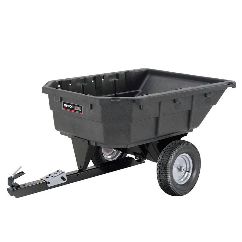 Ohio Steel 15 cu. ft. Heaped 1000 lb. Poly Swivel Dump Cart - 1000P-SD