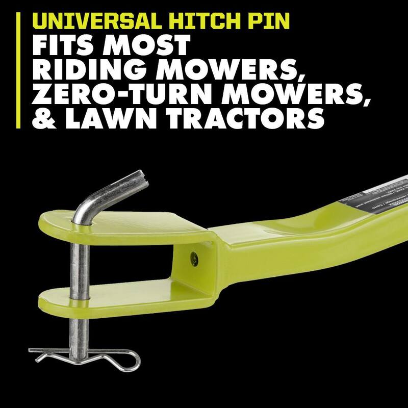 RYOBI 500 lb. 7.5 cu. ft. Tow-Behind Utility Dump Cart with Universal Hitch for Riding Mower, Lawn Tractor & Zero Turn Mower - ACRM025
