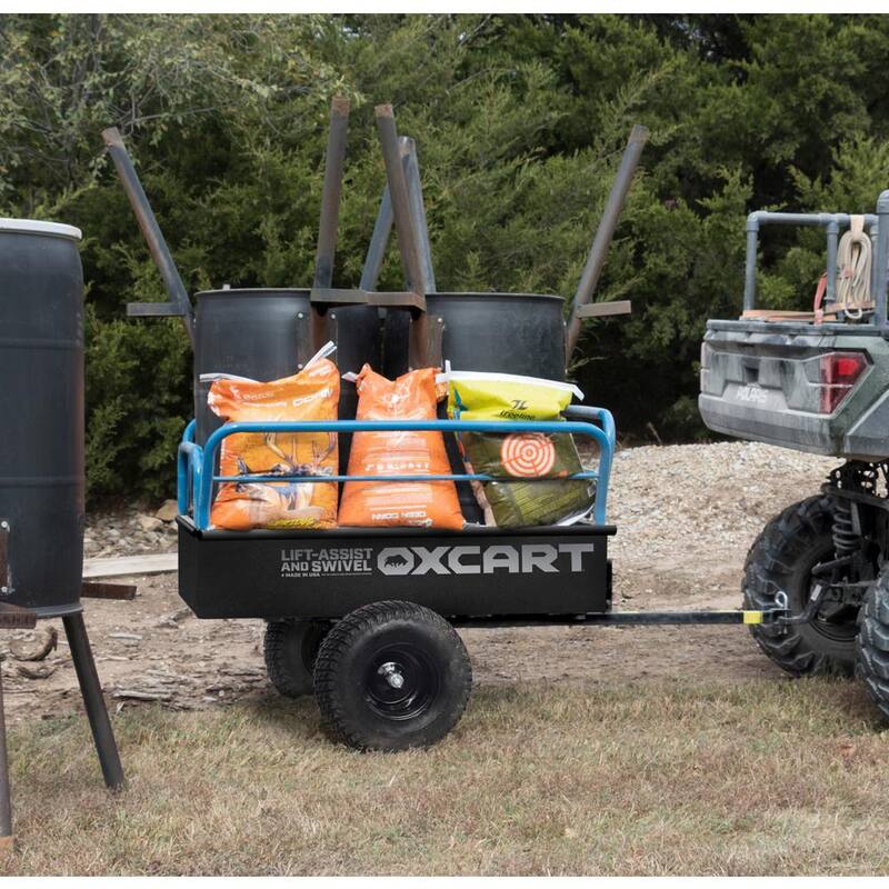 OXCART Trail Boss 1750 lbs. 25 cu. ft. Mesh-Free ATV Utility Dump Trailer - GTMZL0184P