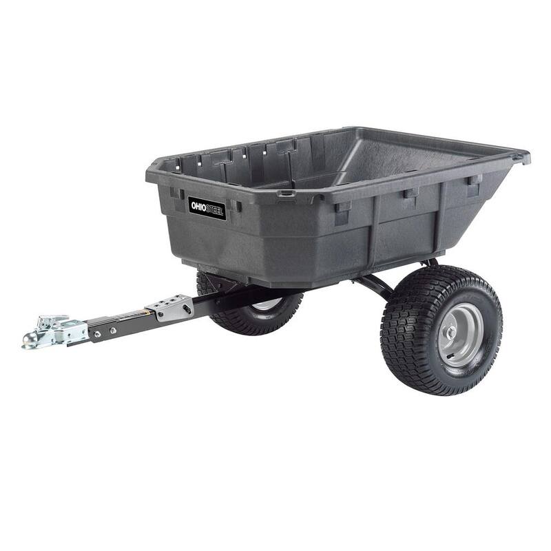 Ohio Steel 15 cu. ft. 1250 lb. Capacity Poly Swivel ATV Cart - 4048PS-ATV