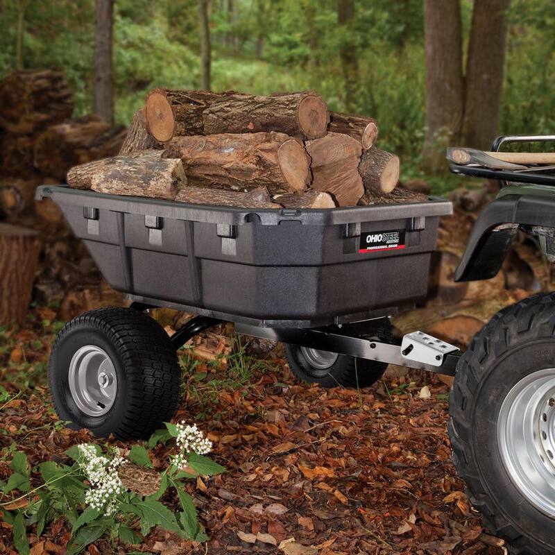 Ohio Steel 15 cu. ft. 1250 lb. Capacity Poly Swivel ATV Cart - 4048PS-ATV