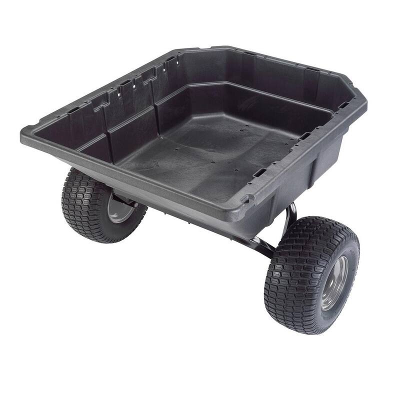 Ohio Steel 15 cu. ft. 1250 lb. Capacity Poly Swivel ATV Cart - 4048PS-ATV