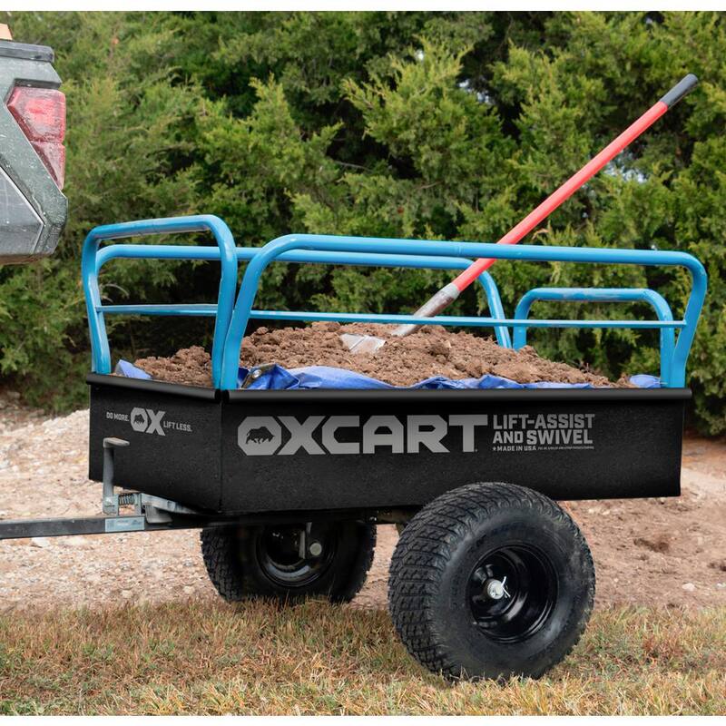 OXCART Trail Boss 1750 lbs. 25 cu. ft. Mesh-Free ATV Utility Dump Trailer - GTMZ41428184P